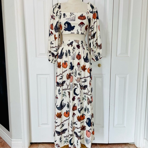 Cora Moon Dresses & Skirts - Cora Moon Whimsical Mushroom Print Two-Piece Set